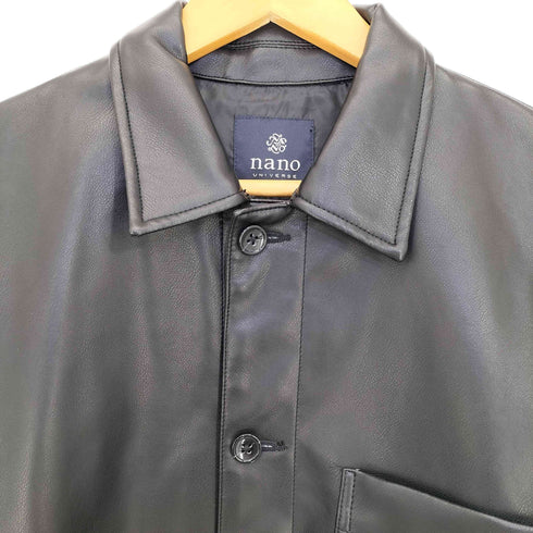 ナノユニバース NANO universe フェイクレザージャケット メンズ JPN:L